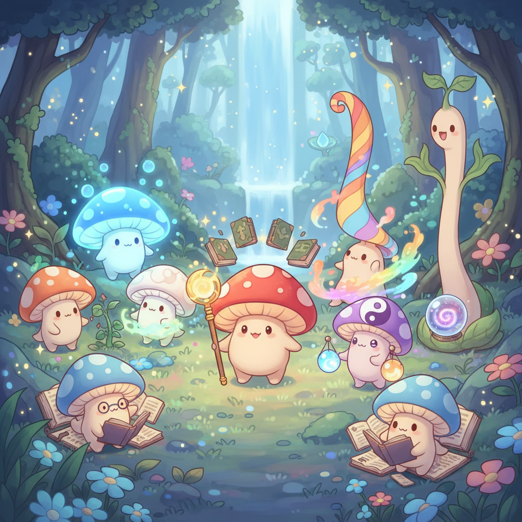 ふしぎの森のきのこたち